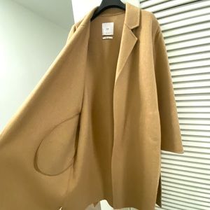 Mango camel wool mix coat